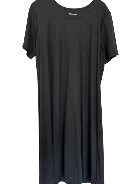 Susan Graver Dresses & Skirts - Susan Graver Black Midi Dress Size Large Made in USA